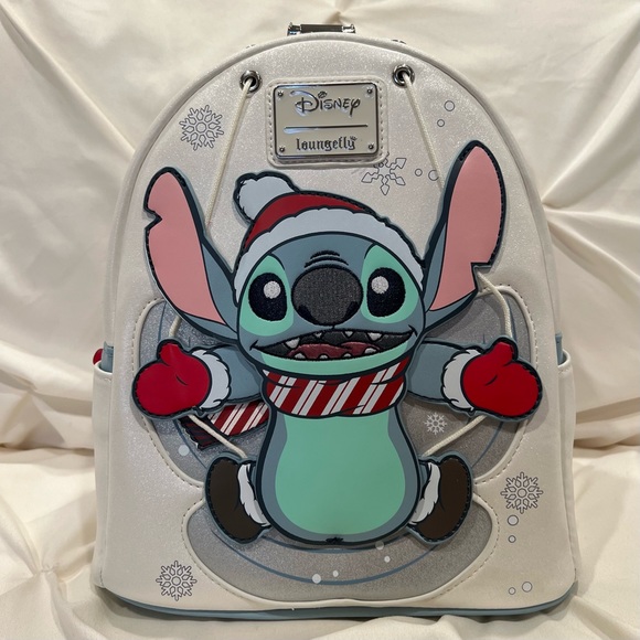 Loungefly Handbags - Loungefly Disney Lilo & Stitch Stitch Snow Angel Cosplay Mini Backpack NWT